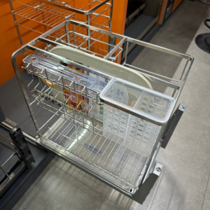 Giá dao thớt EP40 nan dẹt inox mờ - Eurogold