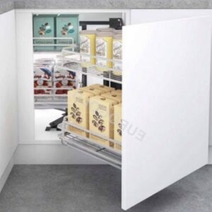 Giá liên hoàn nan inox mạ chrome ray giảm chấn EPL102 (phải) - Eurogold