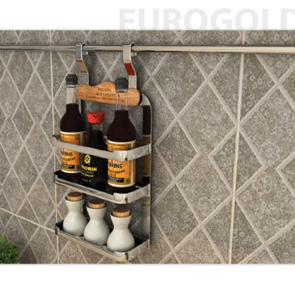 Giá treo ngoài gia vị 3 tầng inox 304 EV38 - Eurogold
