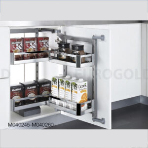 Hệ giá kho 2 tầng inox hộp cánh mở M040245 - Eurogold