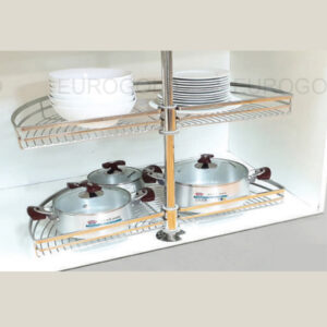 Mâm xoay inox mờ nan dẹt EPL180C - Eurogold