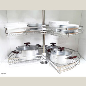 Mâm xoay inox mờ nan dẹt EPL270A - Eurogold