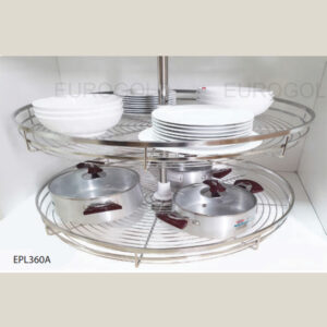 Mâm xoay inox mờ nan dẹt EPL360A - Eurogold