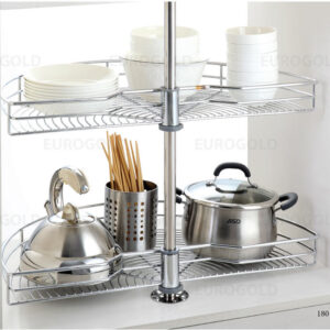 Mâm xoay inox nan mở 1/2 - 180º TR180C - Eurogold