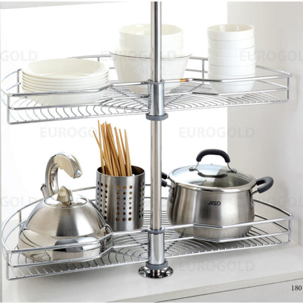 Mâm xoay inox nan mở 1/2 - 180º TR180C - Eurogold