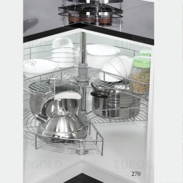 Mâm xoay inox nan mở 3/4 - 270º TR270A - Eurogold