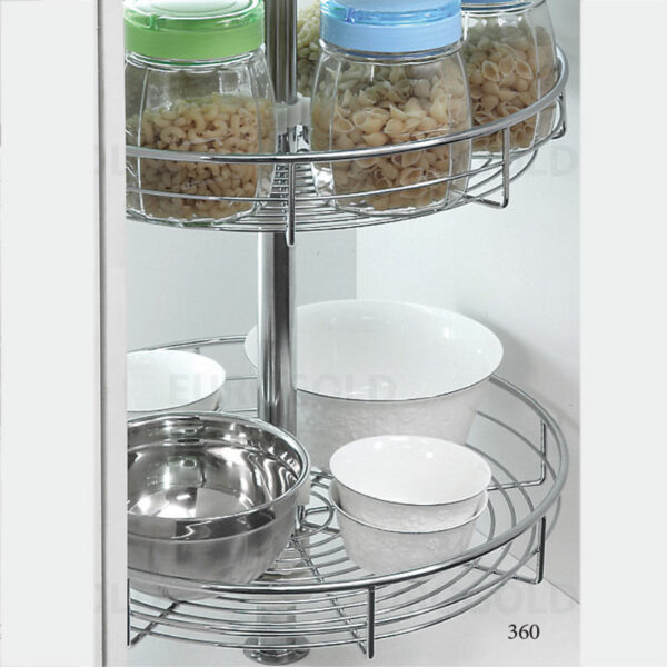 Mâm xoay inox nan mở toàn phần - 360º TR360F - Eurogold