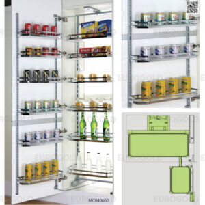 Tủ kho inox 4 tầng cánh mở MC040445 - Eurogold