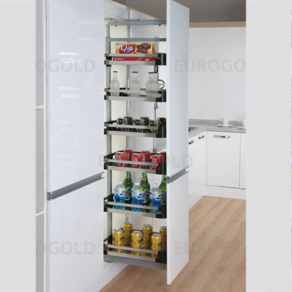 Tủ kho inox hộp 4 tầng cánh rút M030440 - Eurogold