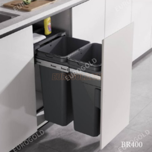 Thùng rác gắn cánh giảm chấn BR400 - Eurogold