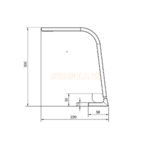 Vòi nước inox 304 phủ PVD đen EUF626D - Eurogold